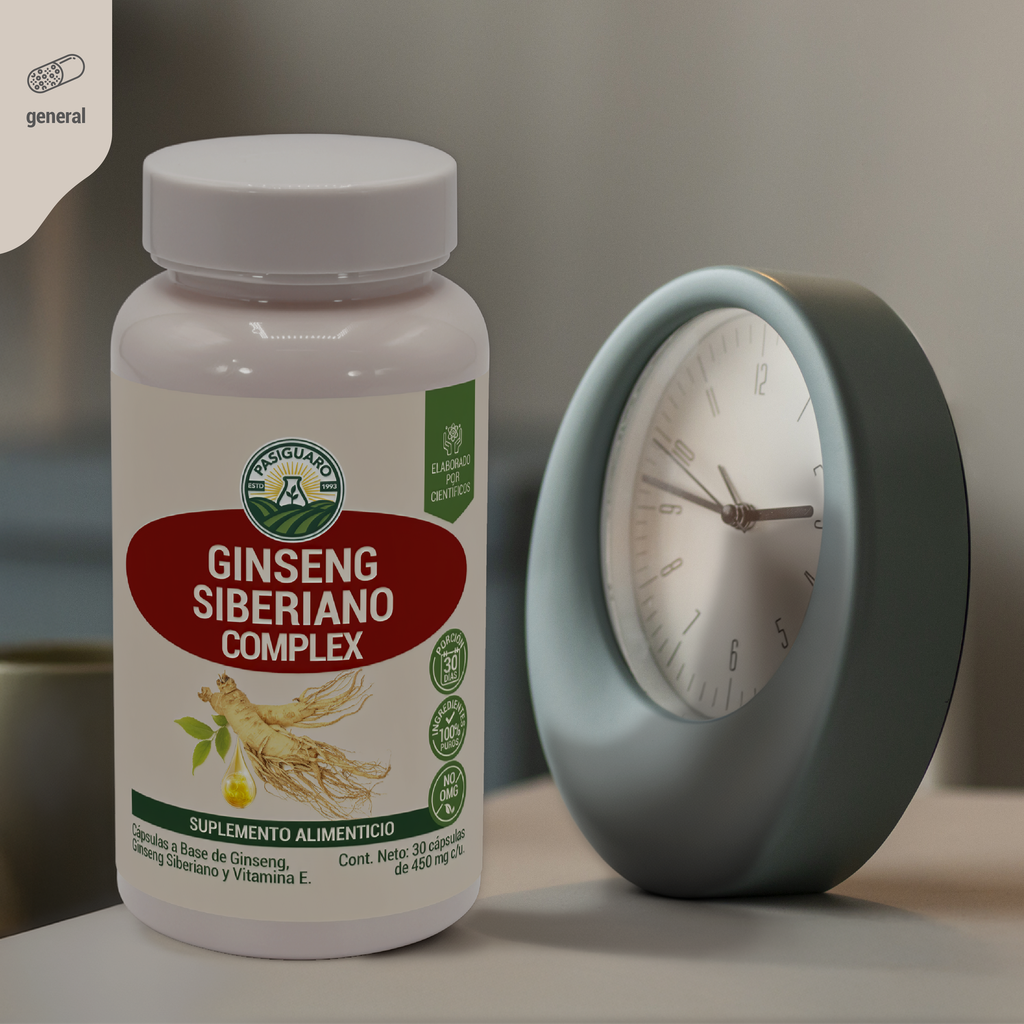 Ginseng Siberiano Complex 30 caps de 450 mg