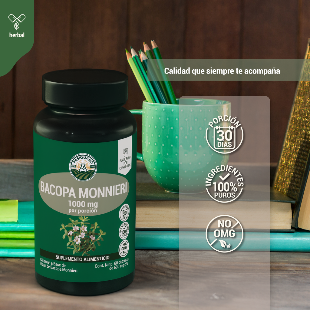 Bacopa Monnieri 60 caps de 600 mg