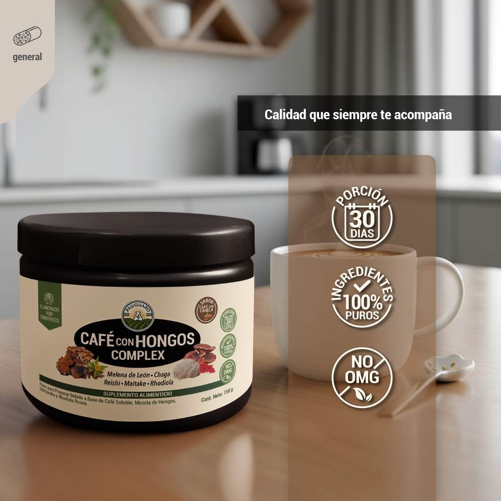 Café con Hongos Complex de 150 g