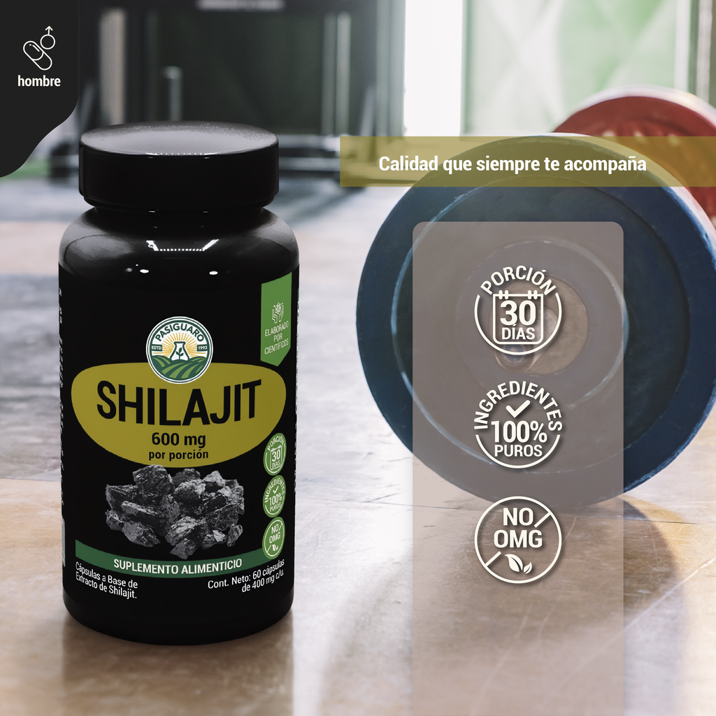 Shilajit 60 cápsulas de 400 mg