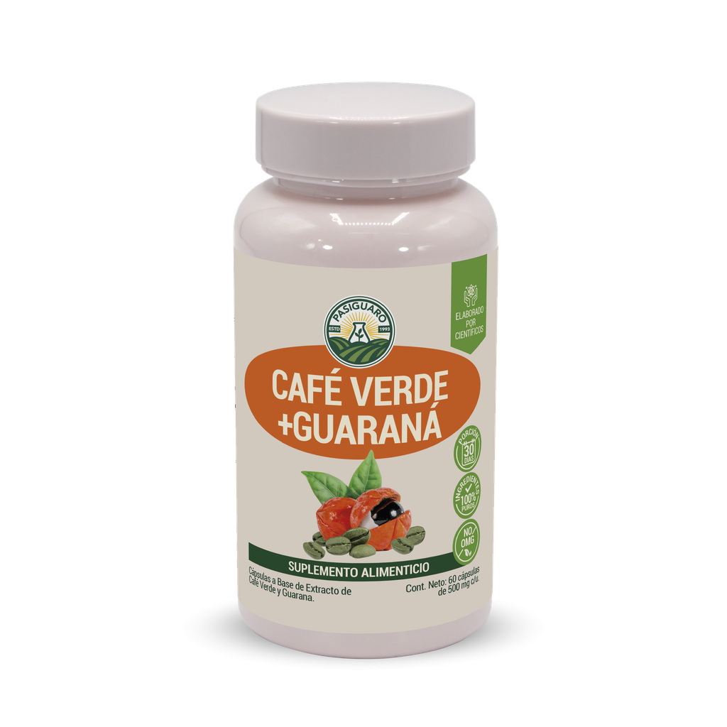 Café Verde + Guaraná 60 caps de 500 mg