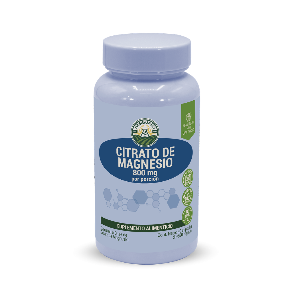 [9906] Citrato de Magnesio 60 Cápsulas de 650 mg