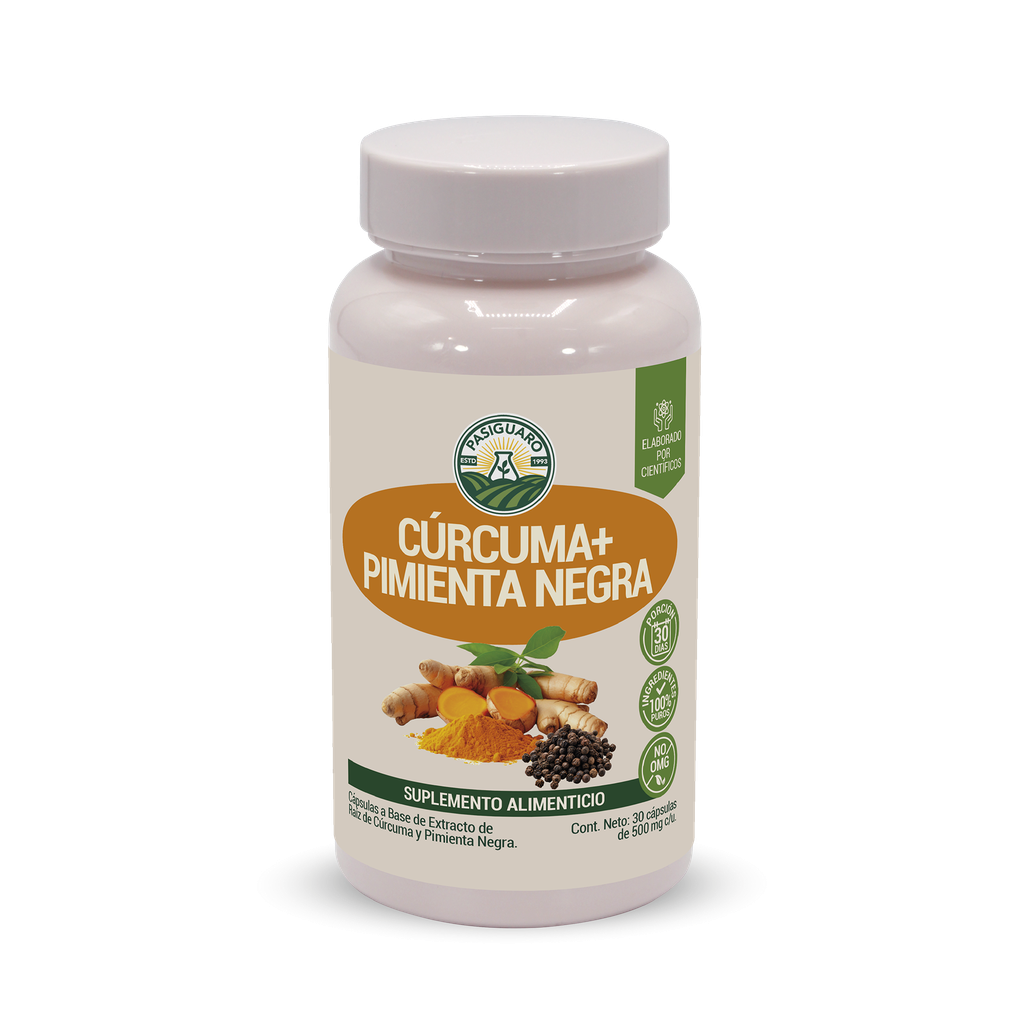 [15-098] Cúrcuma + Pimienta Negra 30 Cápsulas de 500 mg